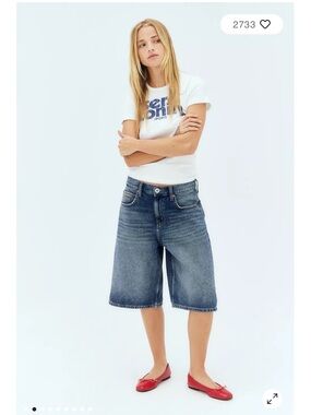 Urban Outfitters BDG Jorts Size 26 Baggy Denim